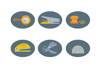 Stationery icons adobe illustrator branding design flat icon design iconography icons icons pack illustration minimal stationery design stationery set