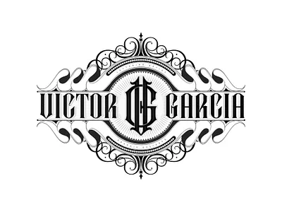 LETTERING LOGO - VICTOR GARCÍA design illustration logo typography vector