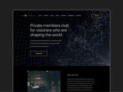 PRIVATE MEMBERS CLUB | CORPORATE | LANDING 2020 trend agency awwwards brutalism business corporate figma finance flat inspiration landingpage minimalism onepage sketch typography ui uiux uprock webdesign website
