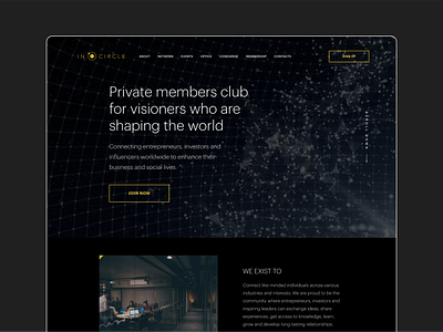 PRIVATE MEMBERS CLUB | CORPORATE | LANDING 2020 trend agency awwwards brutalism business corporate figma finance flat inspiration landingpage minimalism onepage sketch typography ui uiux uprock webdesign website