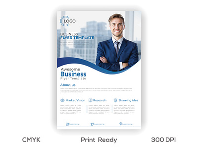 Flyer Design 300dpi a4 bestcepnt black branding businessflyer clean cmyk colorful corporate design creative design designs flyertemplate gdrithik illustration logo simple design usemultipurpose white