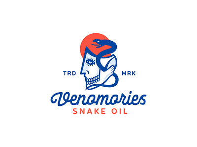 Venomories creative creative logo dead logo devil logo eye illustration logo logodesign memories logo minimalist logo old days logo sketch skull snake logo snake oil sun venom venom snake viper wild logo