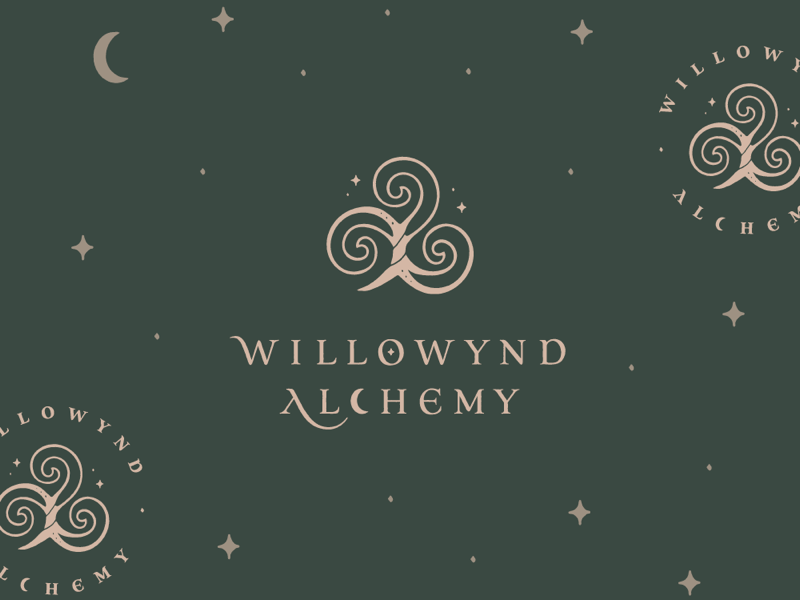 Example of Fantasy Inspired Tea and Beeswax Candles Logo