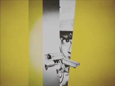 The economy of attention collage composition illustration