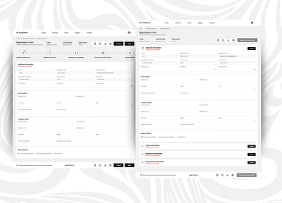 Two Tone Forms - DeusSystemas design desktop form grey greyscale long ui ux web