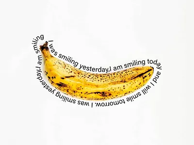 Banana typography funnydesign type
