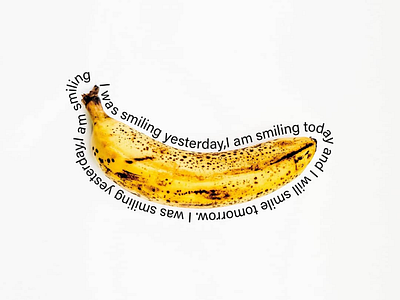 Banana typography funnydesign type