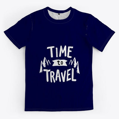 Time to Travel T-shirt branding design typography