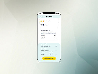 Credit card checkout checkout credit card dailyui design figma mobile ui