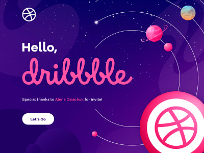 Hello dribbble! design dribbble hello invite shot thanks ui uiux