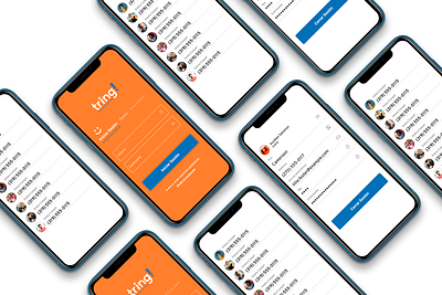 Concept design for tring app figma icon logo ui ux