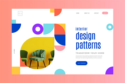 Interior Design Pattern - Concept Banner art banner design branding concept concept art design illustration interaction design interior typography ui uiux uiuxdesign ux vector