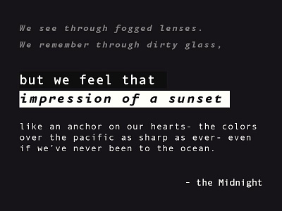 Nostalgia design graphic design illustrator quote something old text