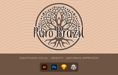 Puro Brazil branding design identidade visual logo ui ux vector web website