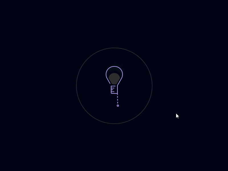 Light Bulb Toggle Button animation button css dark design html javascript light toggle ui user experience (ux) user interface (ui) ux web