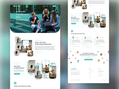 A Landing homepage of social media start-up homepage landing media people site social socialmedia startups ui uidesign uiux website