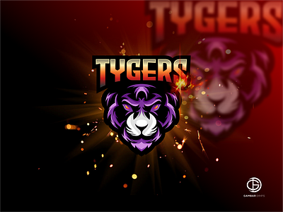 tygers branding design easport forsale gambardrips gamming graphic graphicdesign illustration logoawesome logodesign logoeasport tygers ux vector