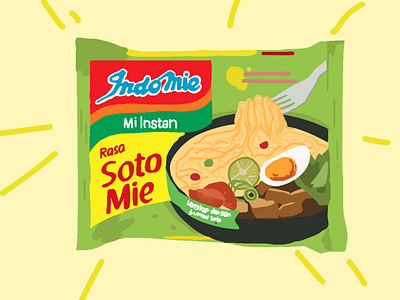 Indomie Soto illustrationfooddrawing