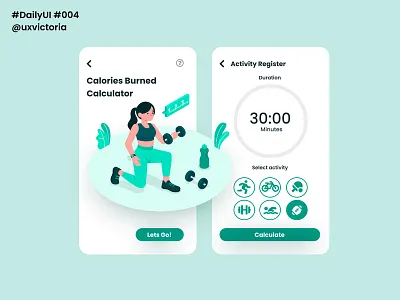 Daily UI :: 004 - Calculator 004 app calculator dailychallange dailyui dailyui004 figma landing page ui ux web web design