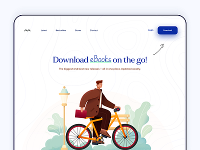 Download Ebooks Landing page design app buy online design download ebooks ecommerce illustration landing landing page landing page design minimal mobile online shop product design typography ui ui design ux web website