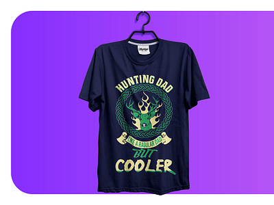 Hunting Dad || creative T-Shirt Design branding creative t shirt design creative t shirt design t shirt design t shirt design ideas t shirt design template t shirt designer t shirt illustration t shirt mockup typographi t shirt design typography