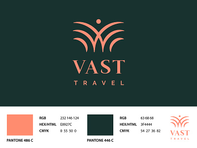 Vast Trvael | Logo design brand brand design brand identity branding branding design design golden ratio logo logo design logotype