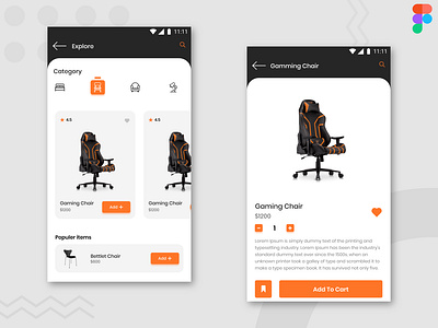 Furniture app ui design in figma figma figmaapp figmadesign figmaui furniture furniture app ui ui ux uidesign uitrends uiux ux uxdesign