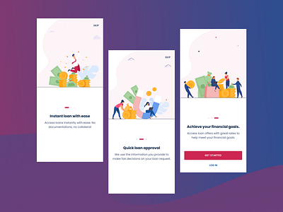 Loan App - onboarding fintech lending loan loan app onboarding p2p walkthrough