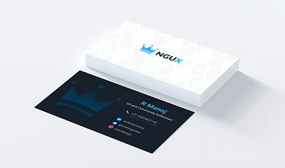 Visiting card with contrast colors branding buisness card carddesign design typography ui