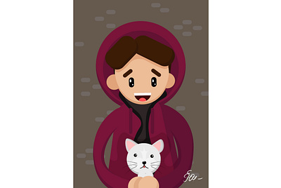 Cat cat cats character graphic illustration illustration art illustrations illustrator people vector