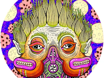 Electric Cheetah art cartoon character character design color design geometry illustration monster vector