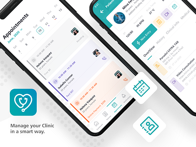 Clinic App app app design appointments booking calendar clinic health medical app patient ui design ux