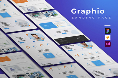 Graphio Portfolio Landing Page design mobile responsive ui ux web website