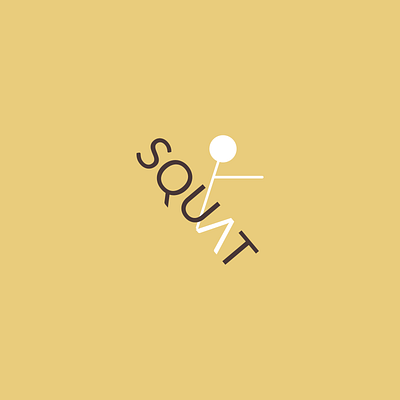 Squat branding creative design design expressive typography graphic design illustration logo modern typography