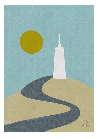 Mont Ventoux adobefresco design digitalpainting graphicdesign illustration minimal procreate surfacedesign