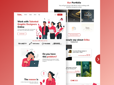 Sribu Landing Page