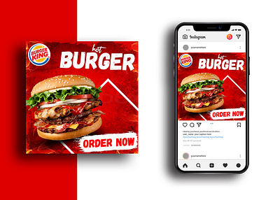 Social Media Food Banner banner banner ad banner design facebook facebook ads food food banner foodie hot instagram instagram post red socialmedia