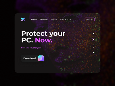 Protect Your PC antivirus app branding dark mode dark theme design icon light logo mobile mobile app mobile app design mobile design pc typography ui ux vector virus web