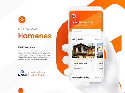 Homenes app brand brand identity branding bussines design graphic design logo mobile ui ux web web design