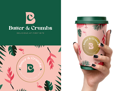 Butter & Crumbs - Brand Identity bakery bakery logo branding bread cafe logo logodesign logodesigner pastry pattern symbol wheat