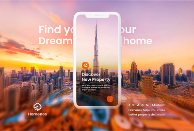 Homenes app brand brand identity branding design dubai logo ui uidesign ux ux design web