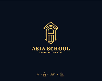 Asia School - Logo Branding design brand brand design brand identity branding branding design design education learning centre logo logo design logotype school study