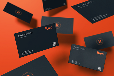 Business Card - Rico brand design brand identity branding businesscard design flat identity branding logo logo design minimal rico typography