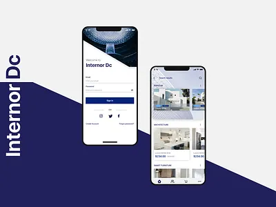 Internor app architecture architecture design graphic design illustration interior minimal ui ux web