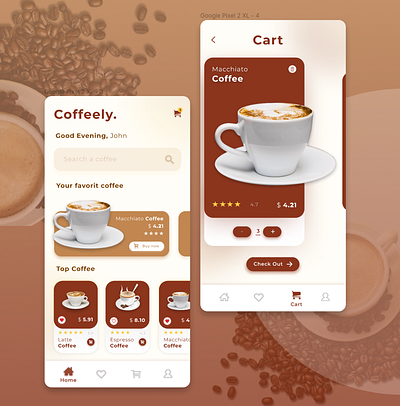 Coffee Ordering Apps android design design ui ux