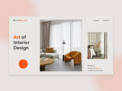 ArchHouse adobe xd dribbble firstshot new shot ui ui ux ui design ux ux ui ux design uxui web web design website design