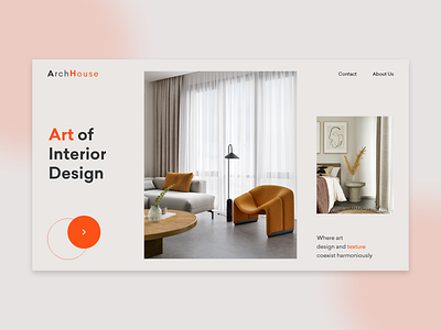 ArchHouse adobe xd dribbble firstshot new shot ui ui ux ui design ux ux ui ux design uxui web web design website design