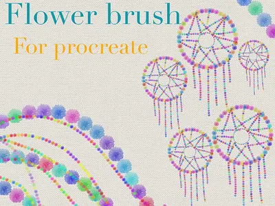Flower brush procreate brush