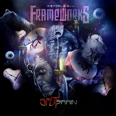 Frameworks Album Cover Art album album art album artwork album cover album cover design music art photomanipulation photoshop surreal surreal art surrealism tribal tribe