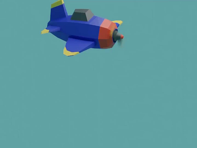 Low poly plane animation blender 3d art art blender evee minimalist polygonal sushi tutorial youtube